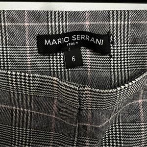 Mario Serrani Plaid Pants